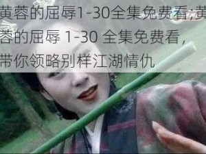 黄蓉的屈辱1-30全集免费看;黄蓉的屈辱 1-30 全集免费看，带你领略别样江湖情仇