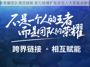 王者荣耀团队增资赋能 助力规模扩张至百人大军备战新征程