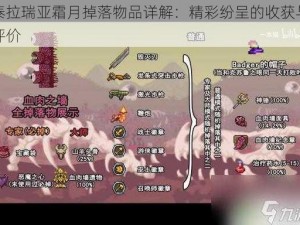 泰拉瑞亚霜月掉落物品详解：精彩纷呈的收获与评价