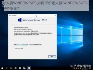 老太婆WINDOWSVPS 如何评价老太婆 WINDOWSVPS 的服务质量？