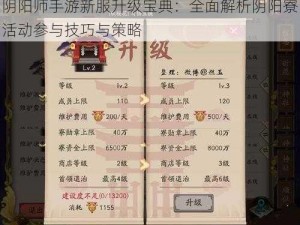 阴阳师手游新服升级宝典：全面解析阴阳寮活动参与技巧与策略