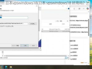 日本vpswindows18(日本 vpswindows18 好用吗？)