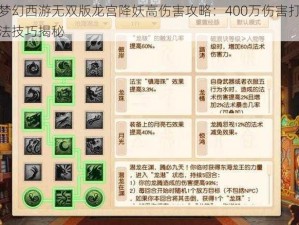 梦幻西游无双版龙宫降妖高伤害攻略：400万伤害打法技巧揭秘