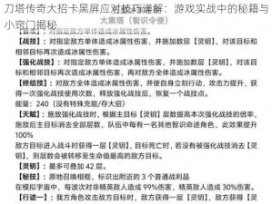 刀塔传奇大招卡黑屏应对技巧详解：游戏实战中的秘籍与小窍门揭秘