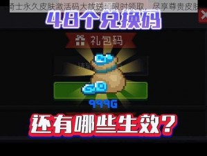 元气骑士永久皮肤激活码大放送：限时领取，尽享尊贵皮肤特权