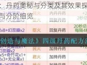 创造与魔法：丹药奥秘与分类及其效果探究之卷：修炼药剂效果与分阶细览