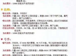 奇迹战魔最强职业伙伴培养指南：探究伙伴职业选择与装备搭配的最佳策略