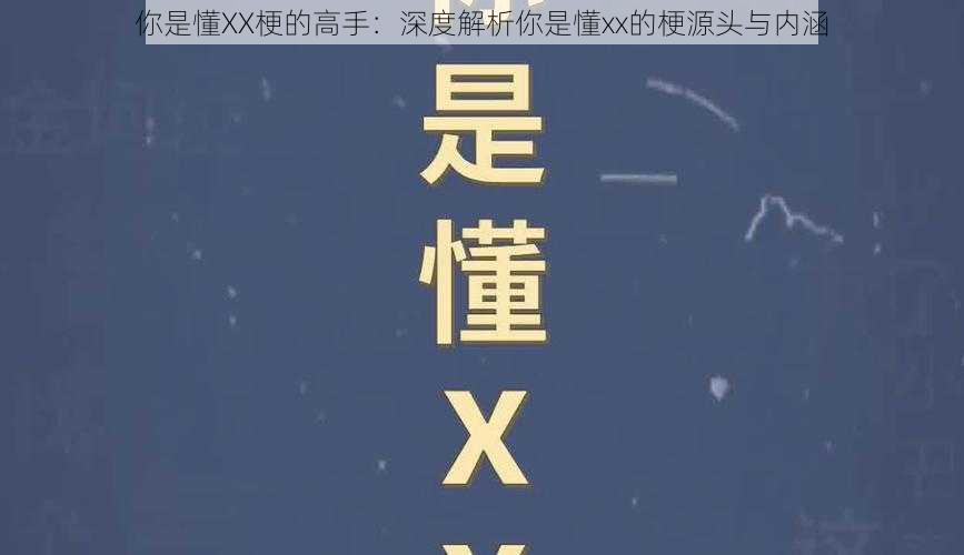 你是懂XX梗的高手：深度解析你是懂xx的梗源头与内涵