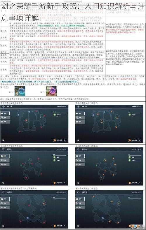 剑之荣耀手游新手攻略：入门知识解析与注意事项详解