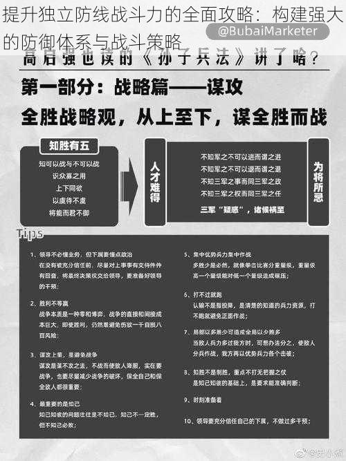 提升独立防线战斗力的全面攻略：构建强大的防御体系与战斗策略