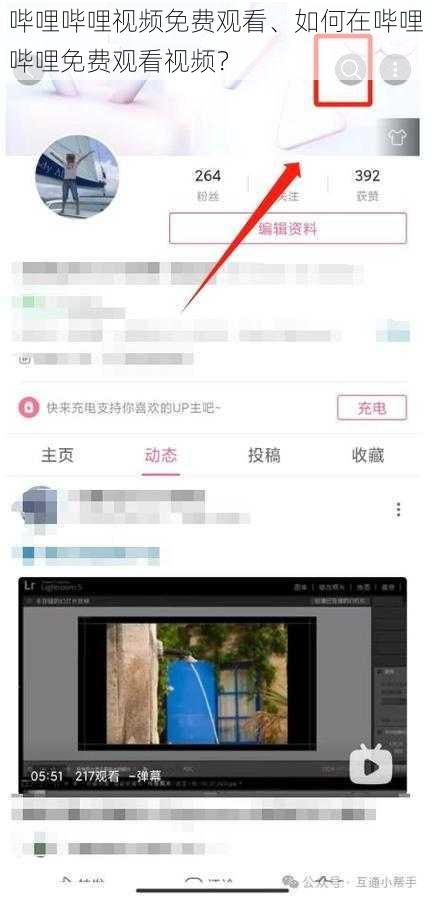 哔哩哔哩视频免费观看、如何在哔哩哔哩免费观看视频？