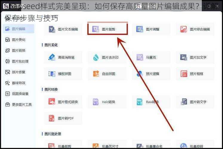 Snapseed样式完美呈现：如何保存高质量图片编辑成果？详解保存步骤与技巧