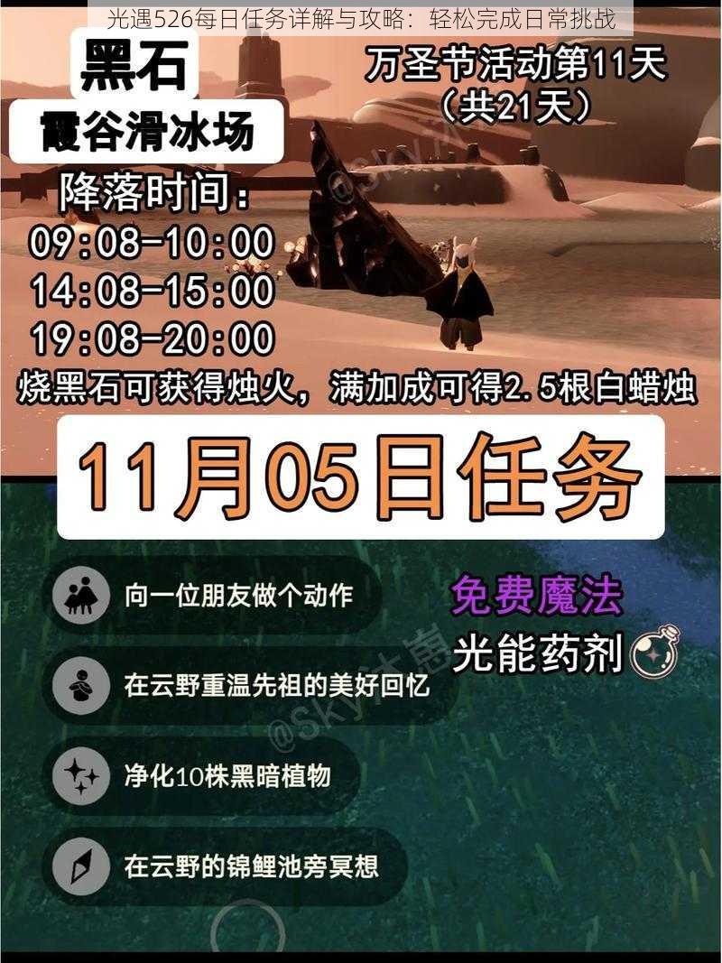 光遇526每日任务详解与攻略：轻松完成日常挑战