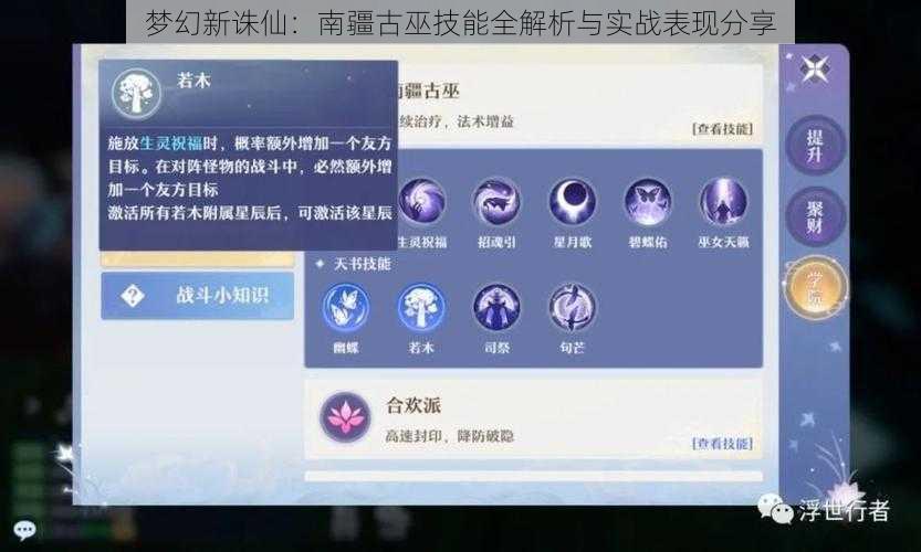 梦幻新诛仙：南疆古巫技能全解析与实战表现分享