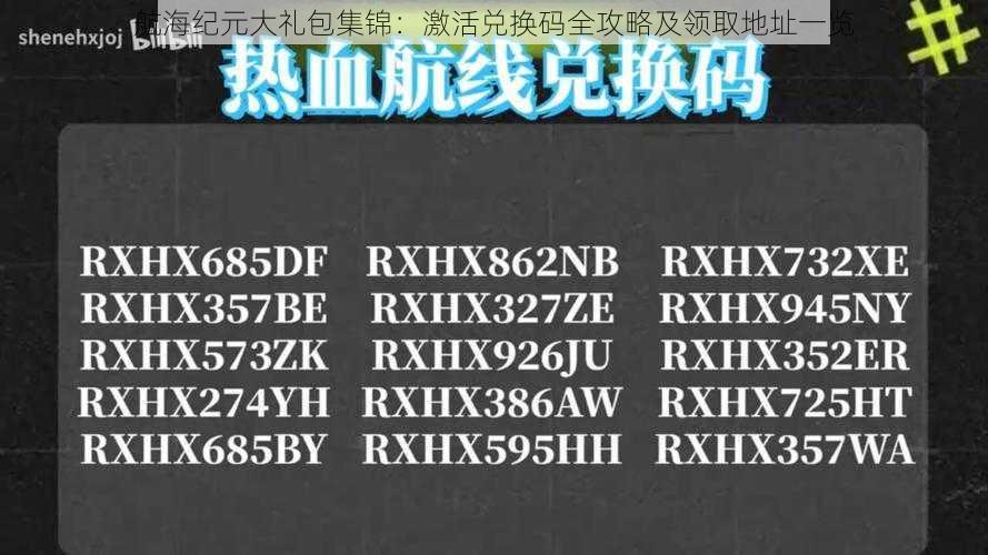 航海纪元大礼包集锦：激活兑换码全攻略及领取地址一览