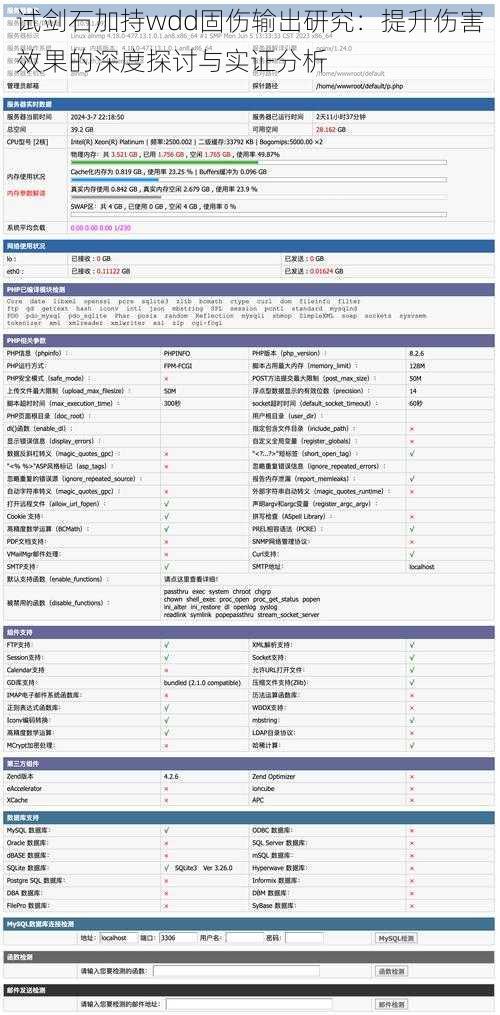 试剑石加持wdd固伤输出研究：提升伤害效果的深度探讨与实证分析