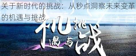 关于新时代的挑战：从秒点洞察未来变革的机遇与挑战